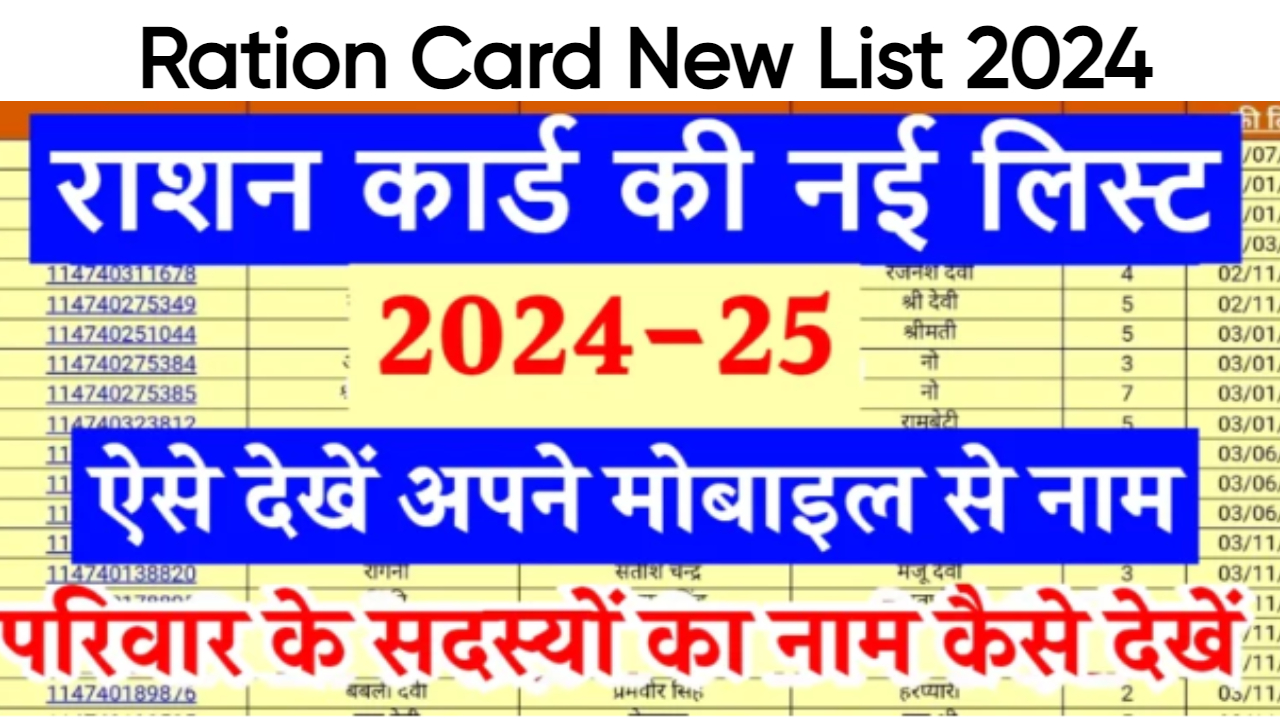 Ration Card List State Wise 2024