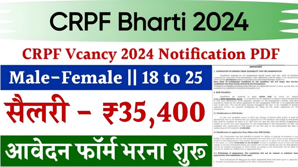 CRPF Bharti 2024: