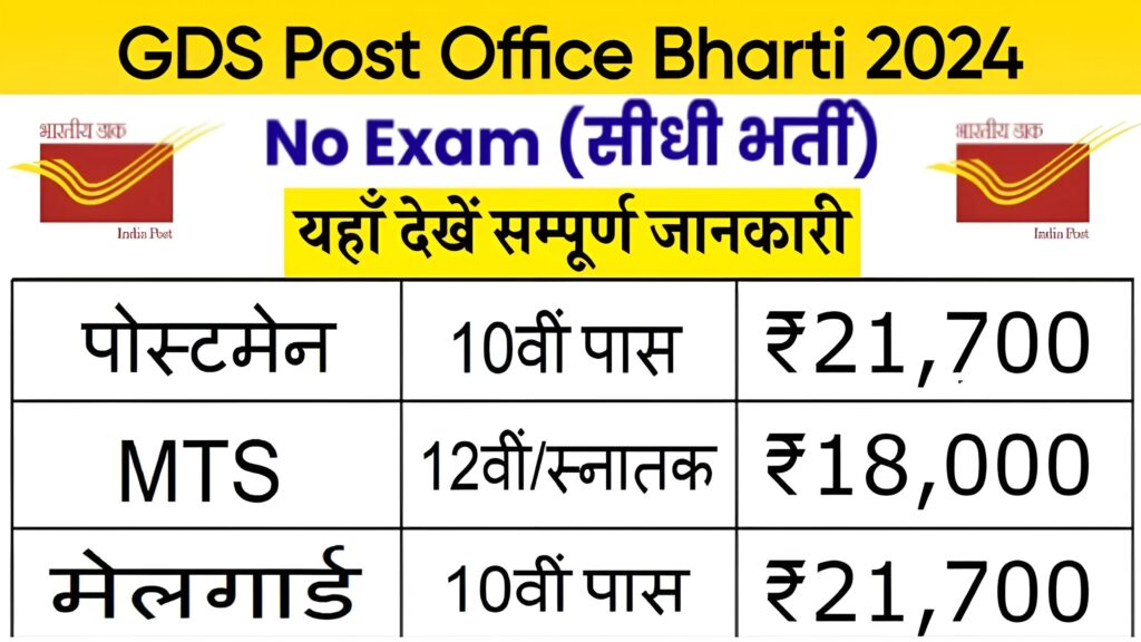 GDS Post Office Bharti 2024